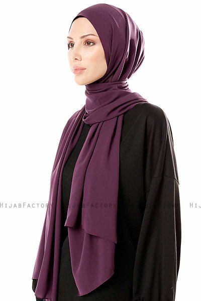 Ayla - Pflaume Chiffon Hijab
