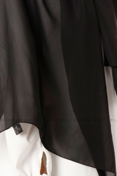Ayla - Schwarz Chiffon Hijab