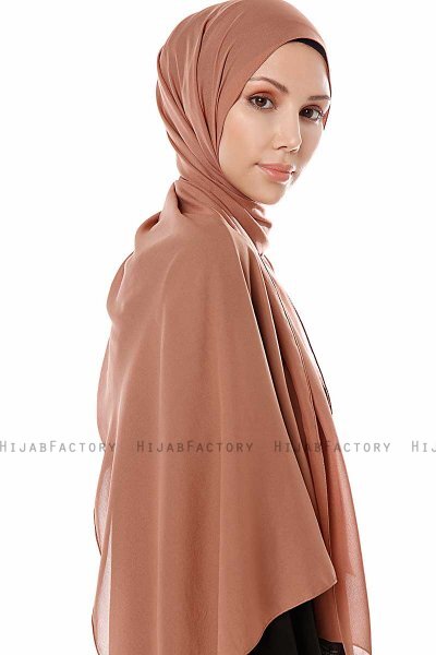 Ayla - Taupe Chiffon Hijab