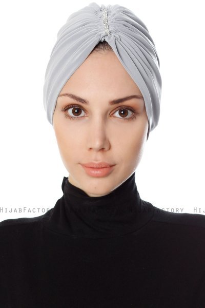 Aynur - Hellgrau Turban