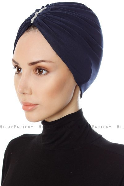 Aynur - Navy Blau Turban