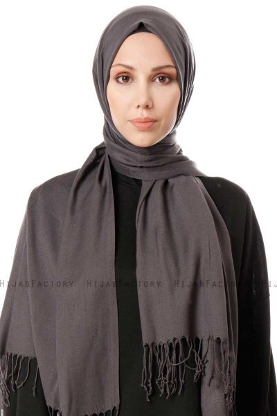 Aysel - Anthrazit Pashmina Hijab - Gülsoy