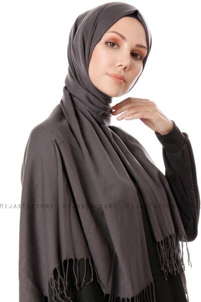 Aysel - Anthrazit Pashmina Hijab - Gülsoy