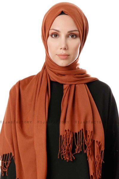 Aysel - Braun Pashmina Hijab - Gülsoy