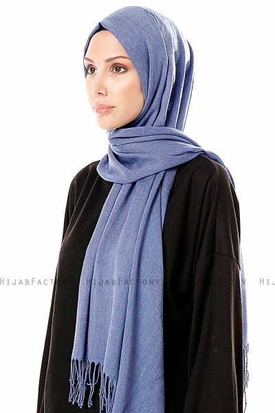 Aysel - Seeblau Pashmina Hijab - Gülsoy