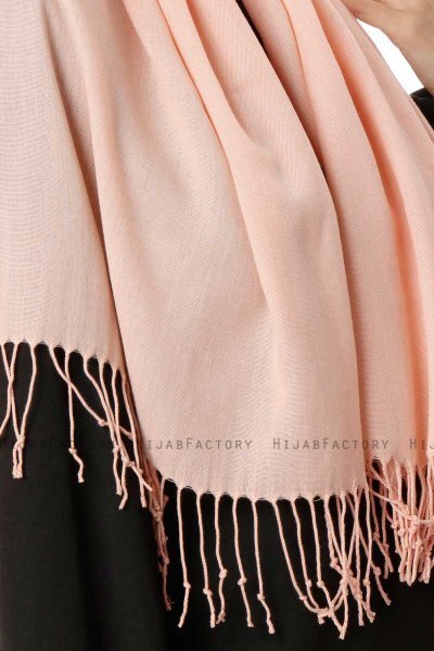 Aysel - Lachsfarbe Pashmina Hijab - Gülsoy