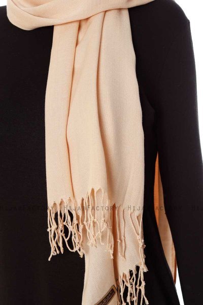 Aysel - Leichte Beige Pashmina Hijab - Gülsoy