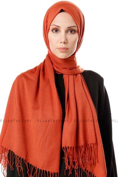 Aysel - Pale Redt Pashmina Hijab - Gülsoy