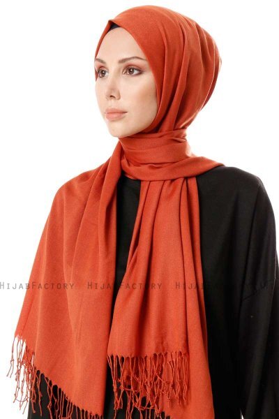 Aysel - Pale Redt Pashmina Hijab - Gülsoy