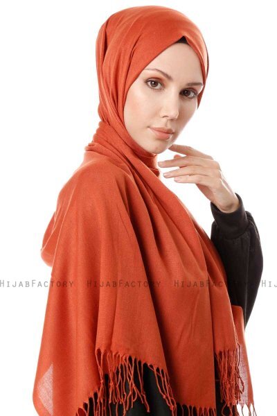 Aysel - Pale Redt Pashmina Hijab - Gülsoy