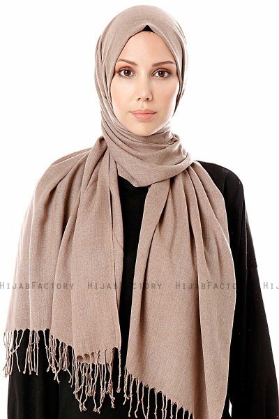 Aysel - Taupe Pashmina Hijab - Gülsoy