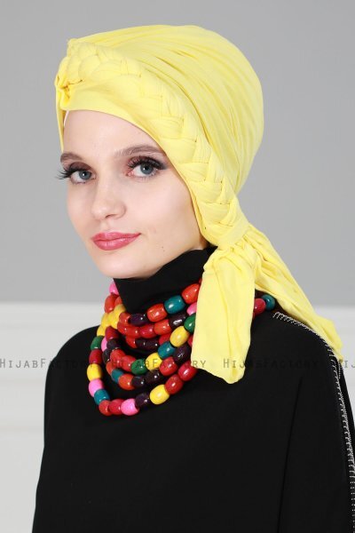 Theresa - Gelb Baumwolle Turban - Ayse Turban