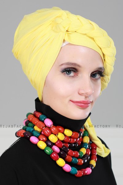 Theresa - Gelb Baumwolle Turban - Ayse Turban