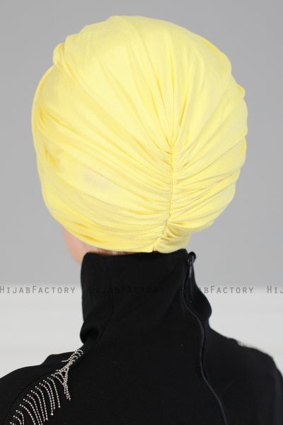 Fiona - Gelb Baumwolle Turban - Ayse Turban