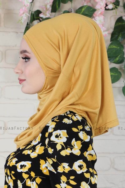 Wilda - Senf Baumwolle Hijab