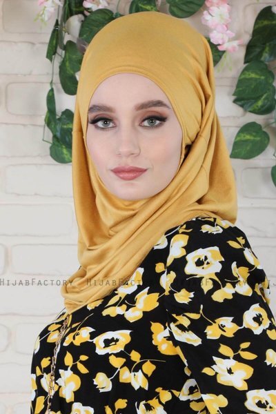 Wilda - Senf Baumwolle Hijab