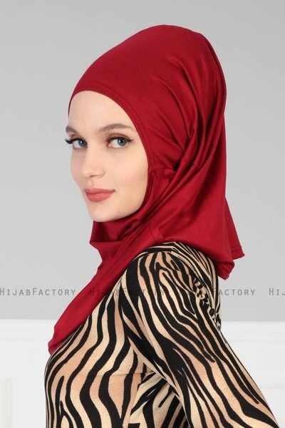 Wilda - Bordeaux Baumwolle Hijab