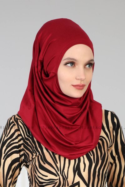 Wilda - Bordeaux Baumwolle Hijab