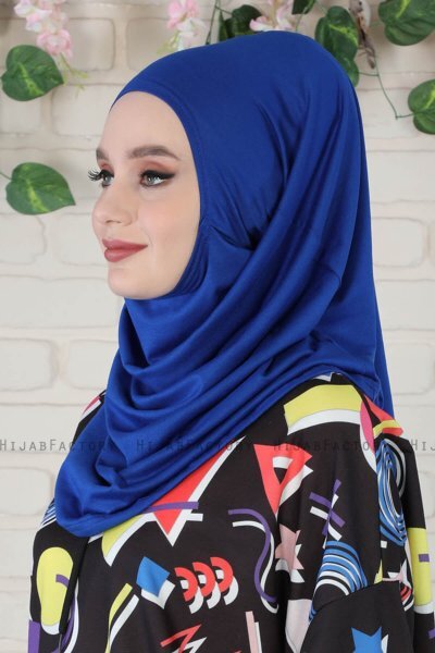Wilda - Blau Baumwolle Hijab