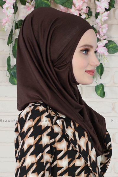 Wilda - Braun Baumwolle Hijab