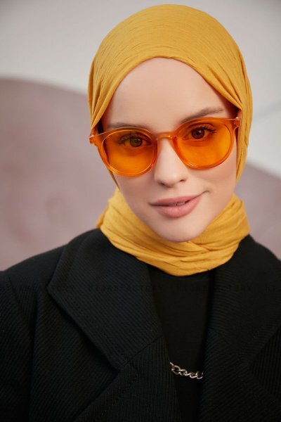 Serap - Senf Bamboo Crash Hijab
