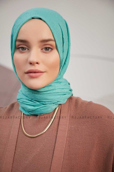 Serap - Hellgrün Bamboo Crash Hijab