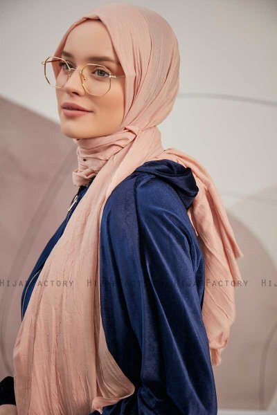 Serap - Lachsfarbe Bamboo Crash Hijab
