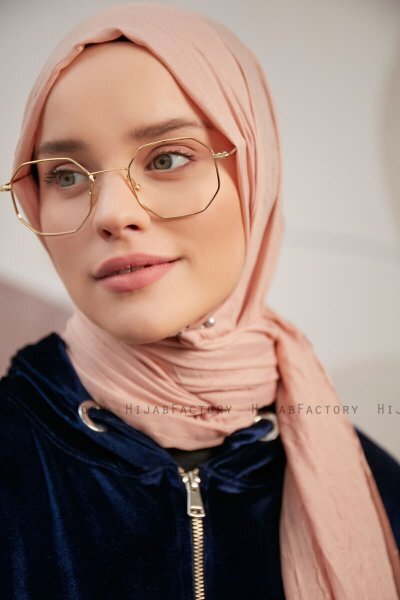 Serap - Lachsfarbe Bamboo Crash Hijab