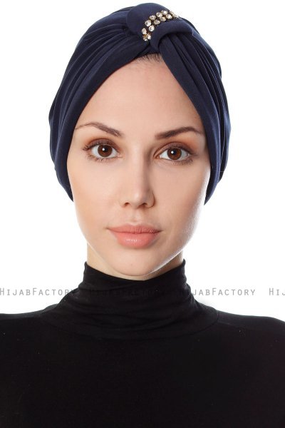 Bahar - Navy Blau Turban