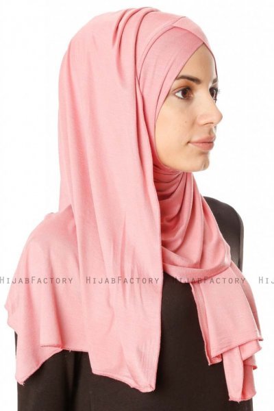 Betul - Dunkelrosa 1X Jersey Hijab - Ecardin