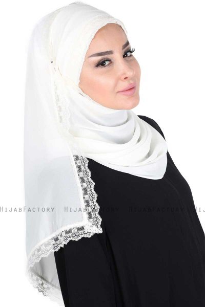 Carin - Creme Praktisch Chiffon Hijab