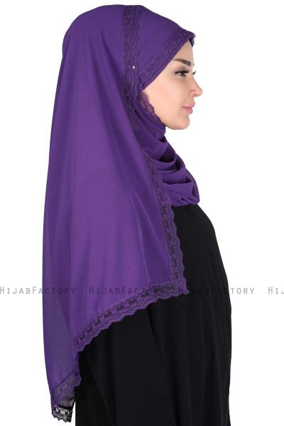 Carin - Lila Praktisch Chiffon Hijab