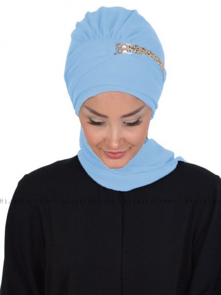 Beatrice Ljusblå Turban Hijab Ayse Turban 320918-1