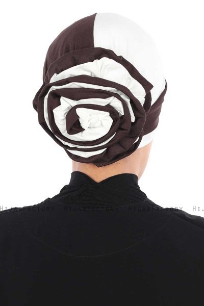 Clara - Braun & Creme Baumwolle Turban