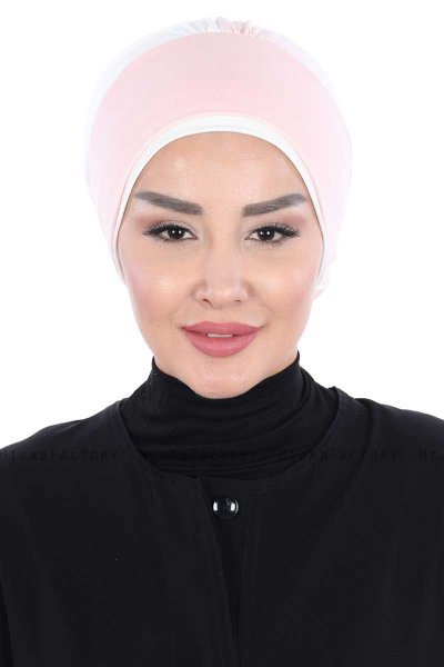 Clara - Altrosa & Creme Baumwolle Turban