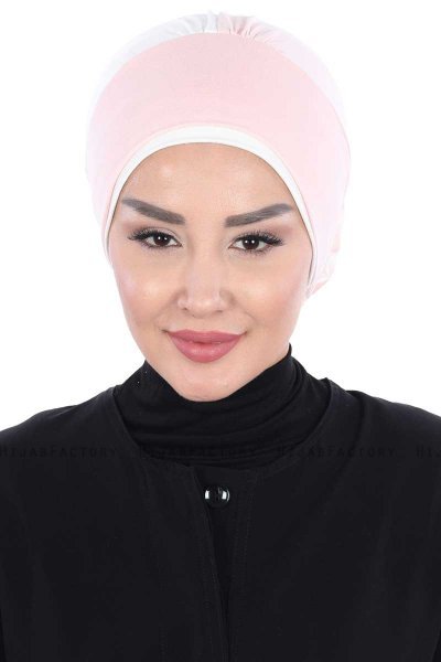 Clara - Altrosa & Creme Baumwolle Turban