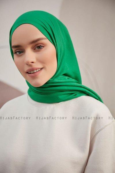 Silky Plain - Grün Hijab