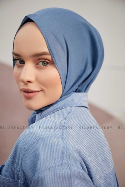 Silky Plain - Blau Hijab