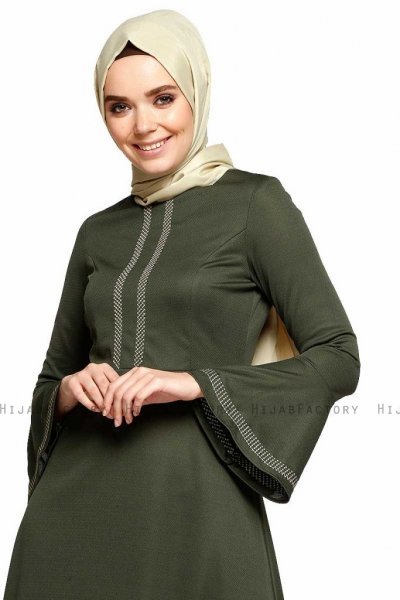 Deste - Khaki Kleid - Miss Halima