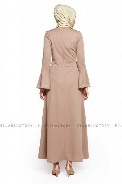 Deste - Taupe Kleid - Miss Halima