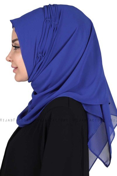Disa - Blau Praktisch Chiffon Hijab