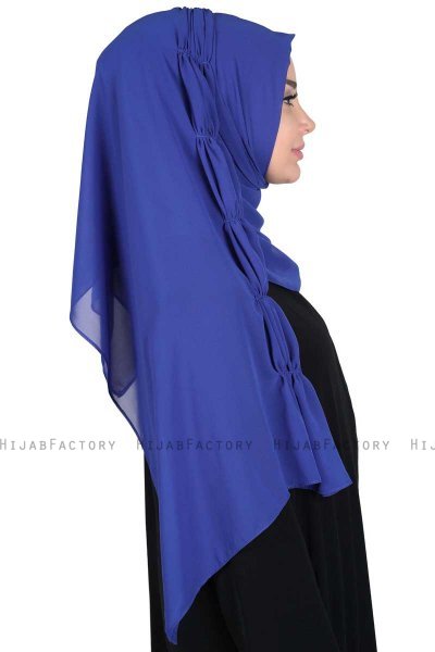 Disa - Blau Praktisch Chiffon Hijab