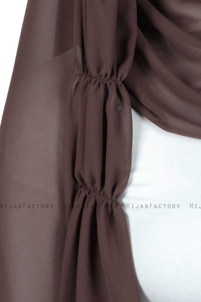 Disa - Braun Praktisch Chiffon Hijab