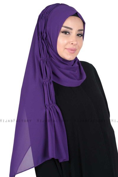 Disa - Lila Praktisch Chiffon Hijab