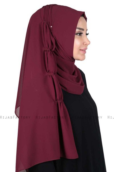 Disa - Pflaume Praktisch Chiffon Hijab