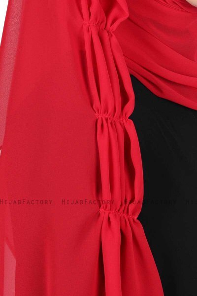 Disa - Rot Praktisch Chiffon Hijab