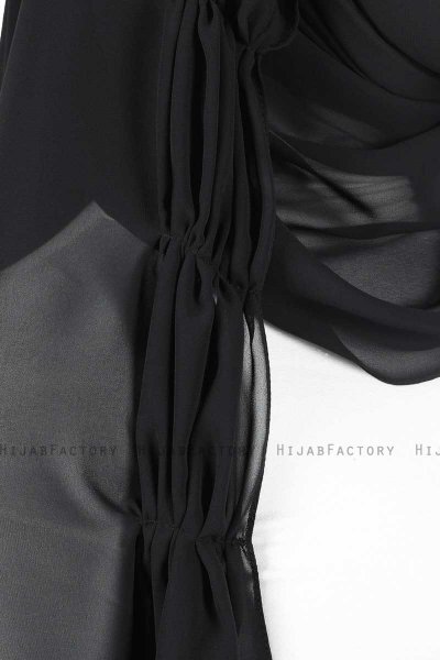 Disa - Schwarz Praktisch Chiffon Hijab