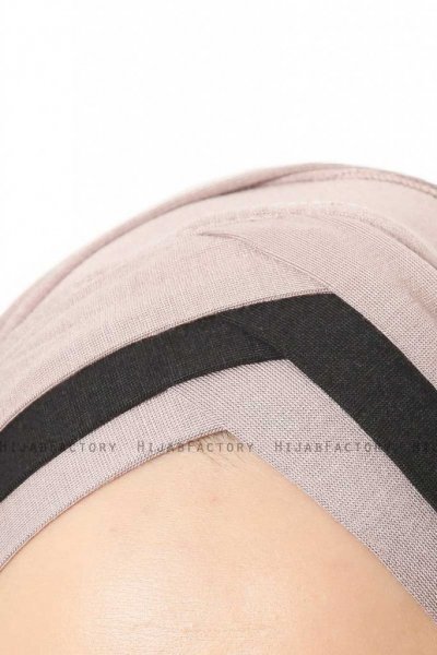 Duru - Steingrau & Schwarz Jersey Hijab