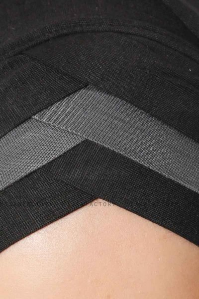 Duru - Schwarz & Dunkelgrau Jersey Hijab