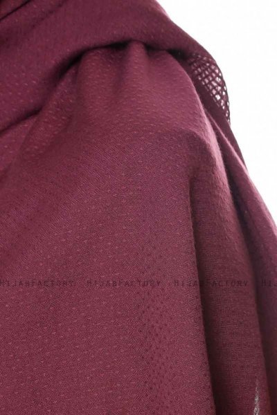 Ebru - Lila Baumwolle Hijab